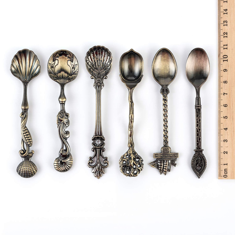 MR 5Pcs Vintage Royal Style Br - огляд і ціна Vintage Collectible Spoons